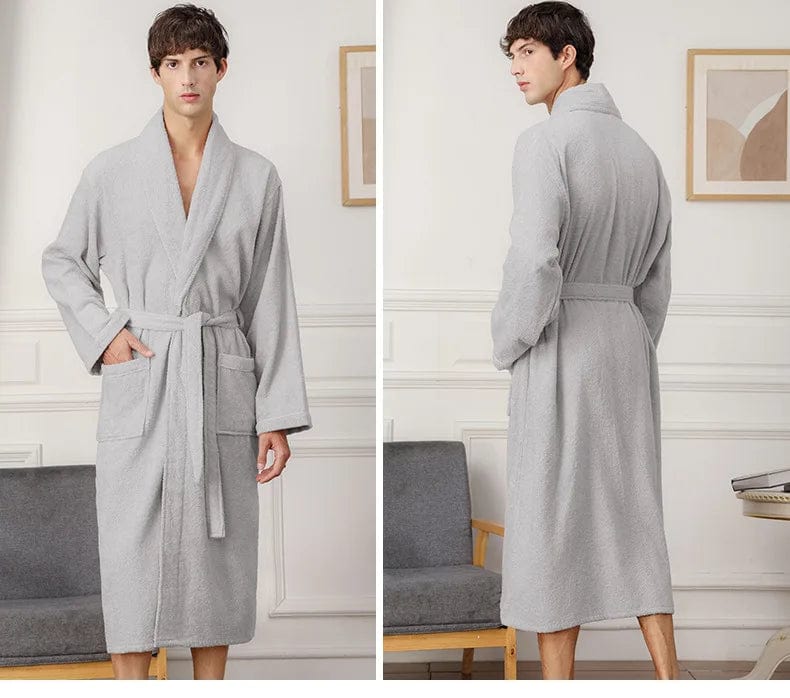 Peignoir homme éponge marine