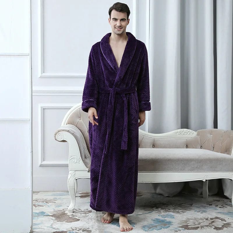Peignoir Polaire Homme Brixton Violet / M