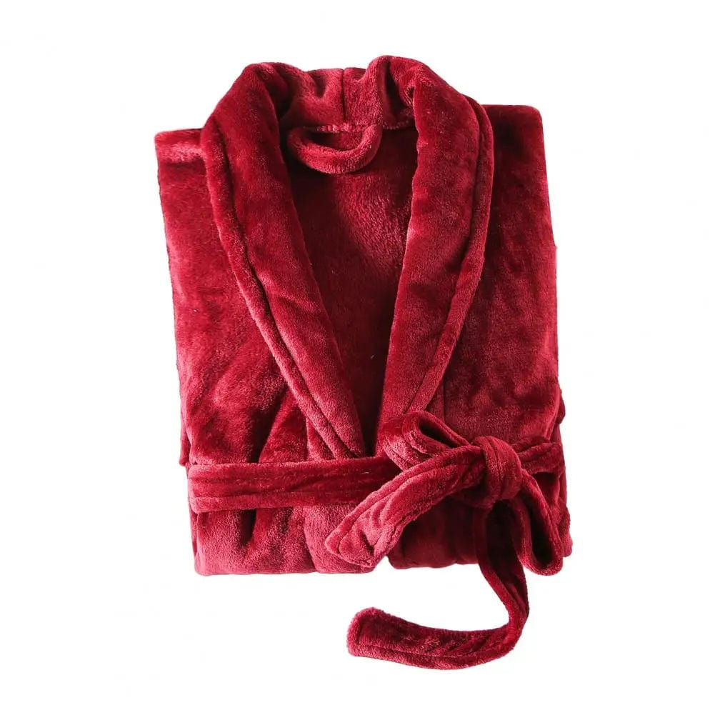 Peignoir Polaire Unisexe Cosy Rouge / M