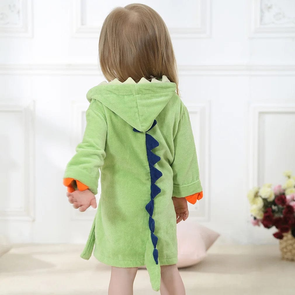 Peignoir Enfant Dinosaure Vert / L (4-6 years)