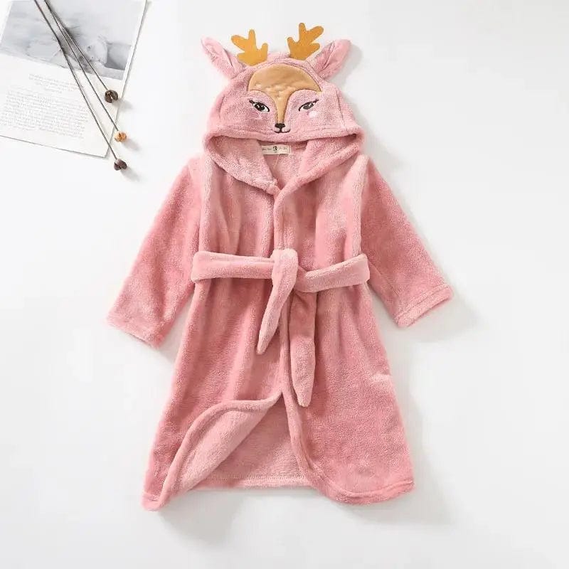 Peignoir Enfant Polaire Cats&Deer Cerf Rose / 9-10T(150cm)