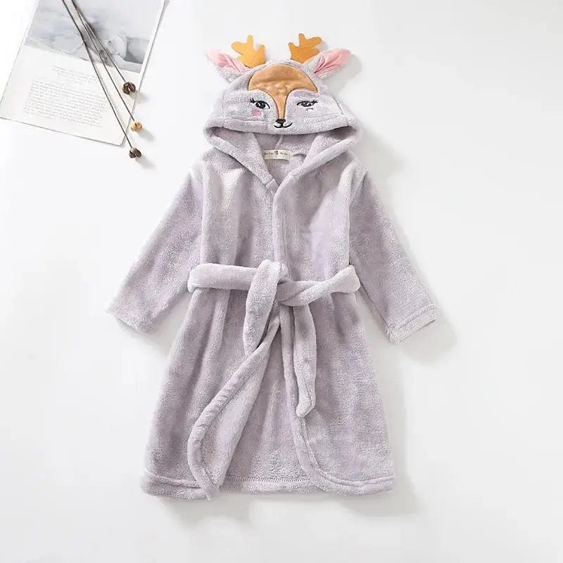 Peignoir Enfant Polaire Cats&Deer Cerf Gris / 9-10T(150cm)