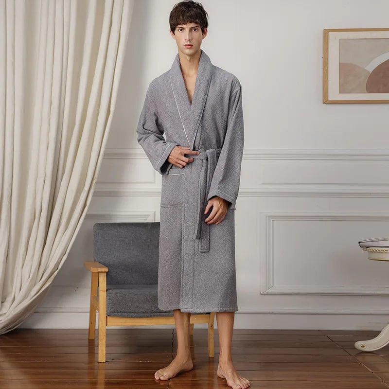Peignoir homme éponge Gris Dark Gray / Men S
