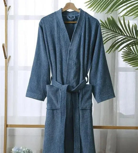Peignoir homme éponge Moon Bleu foncé / L