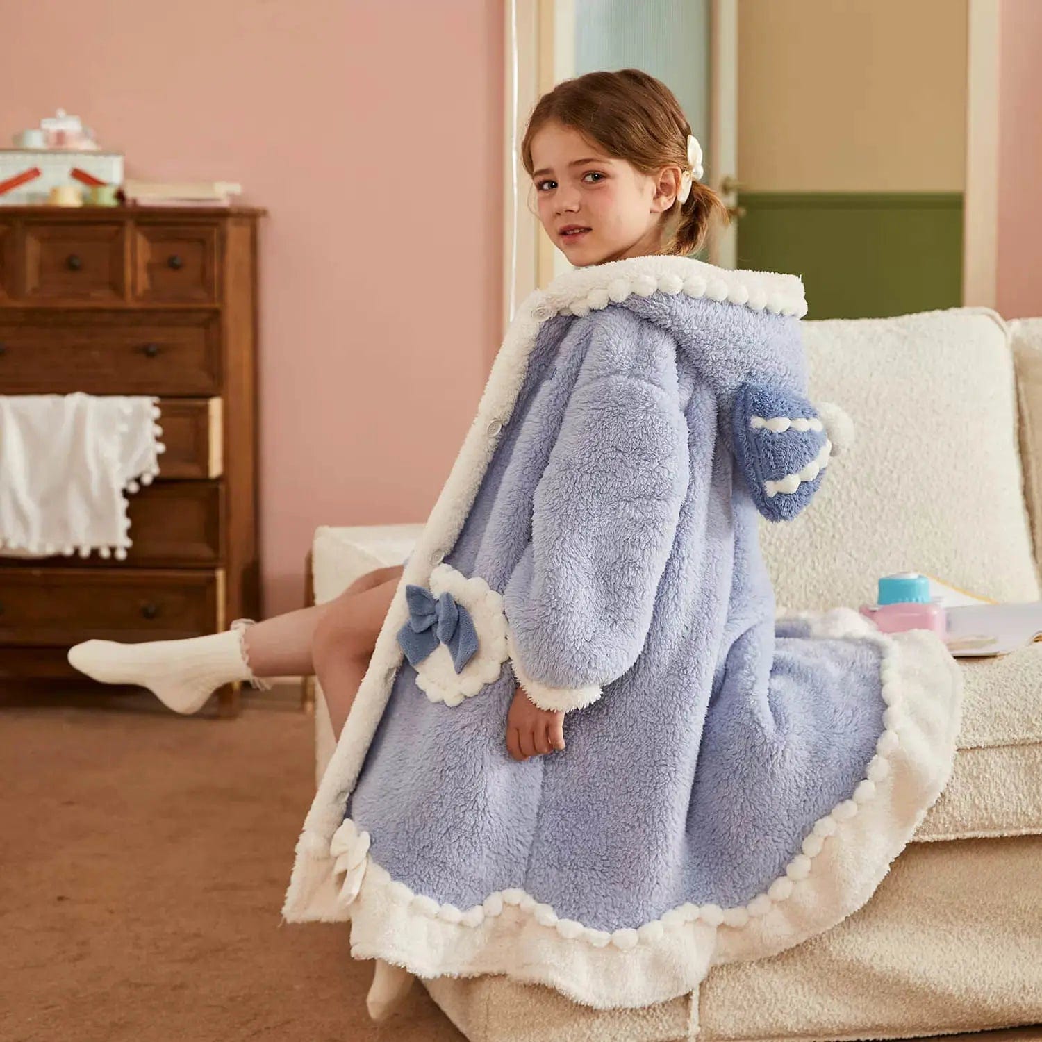 Peignoir Polaire Enfant Dandy