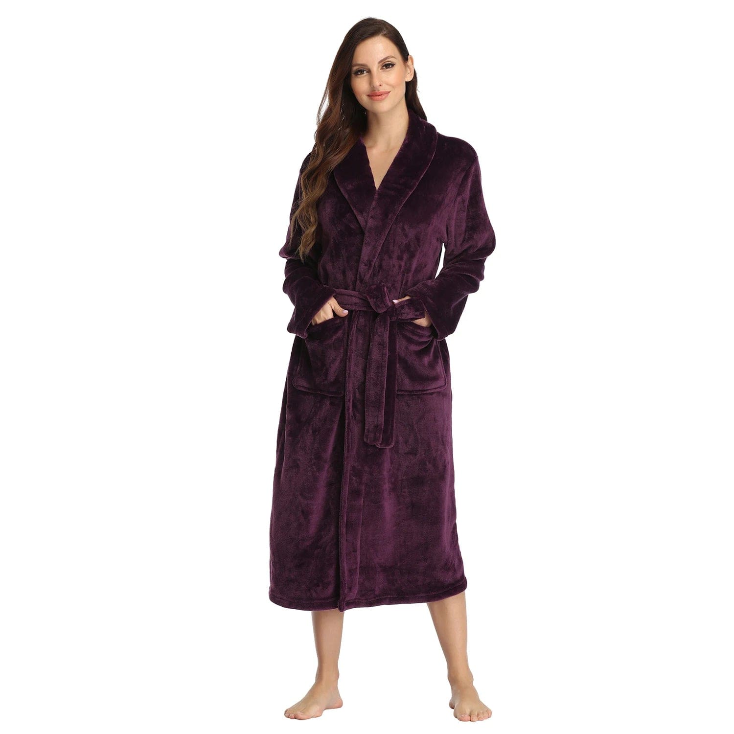 Peignoir polaire femme Andrea Violet / S