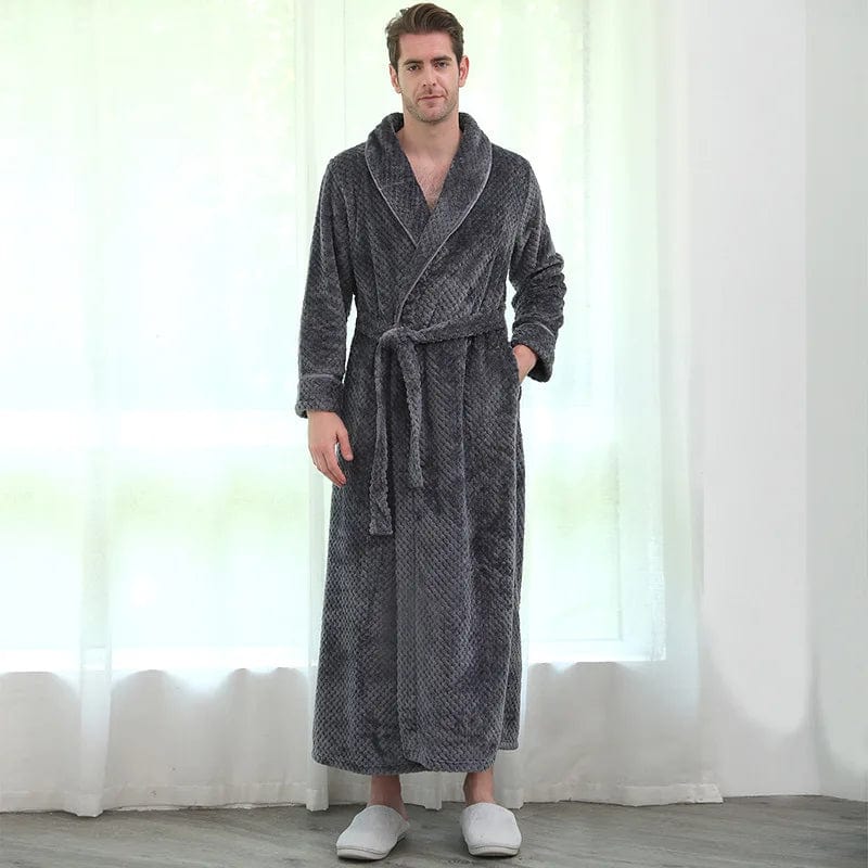 Peignoir Polaire Homme Brixton Gris / M