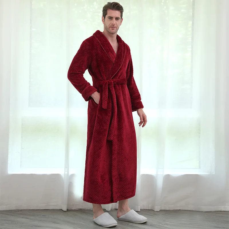 Peignoir Polaire Homme Brixton Rouge / M