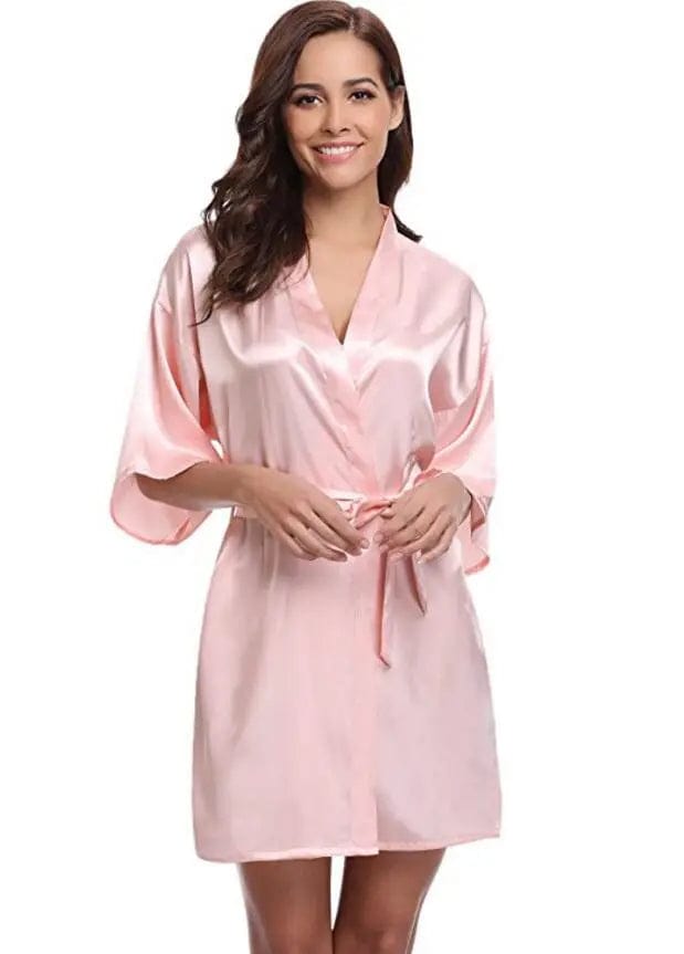 Peignoir satin femme Love