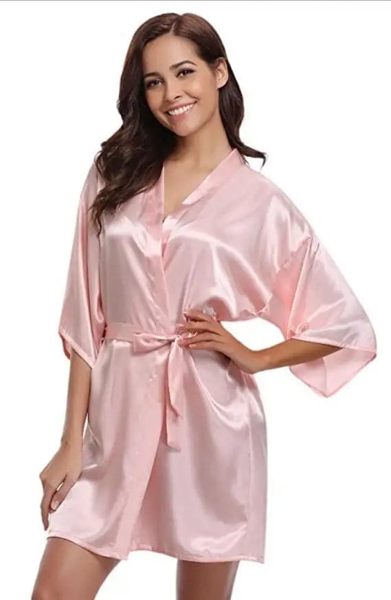 Peignoir satin femme Love
